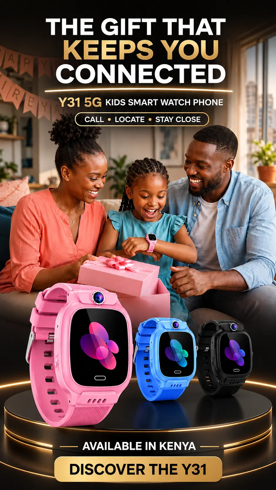 A connected family with the Y31 Kids Smart Watch